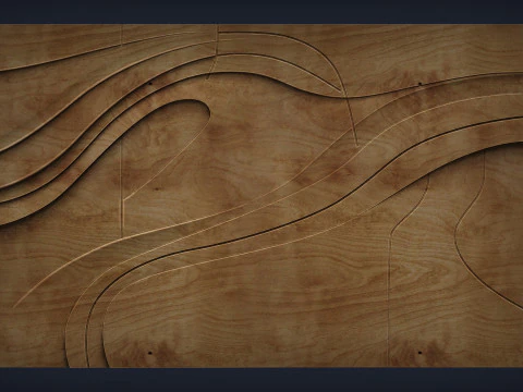 Decorative Line Art Wall Decor 3D Print Model