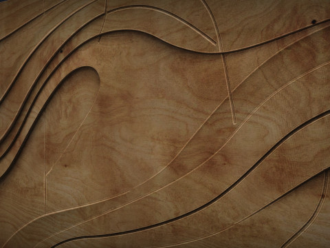 Decorative Line Art Wall Decor Modelo de Impressão 3D