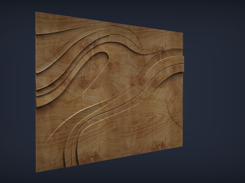 Decorative Line Art Wall Decor Modelo de Impressão 3D