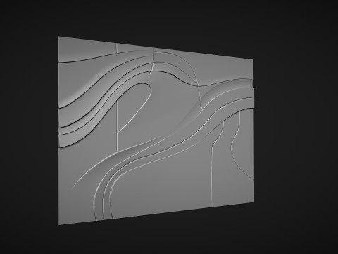 Decorative Line Art Wall Decor Modelo de Impressão 3D