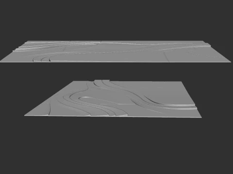 Декоративні лінії мистецтва декор стін 3D Принт Модель