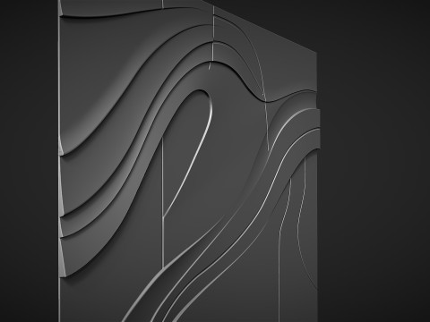 Decorative Line Art Wall Decor Modelo de Impressão 3D