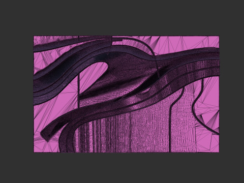 Decorative Line Art Wall Decor Modelo de Impressão 3D