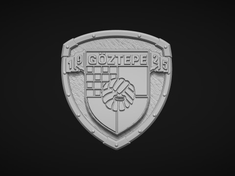 Goztepe Football Club Logo 3D-printmodel