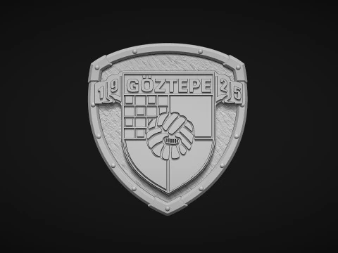 Goztepe Football Club Logo 3D Print Model