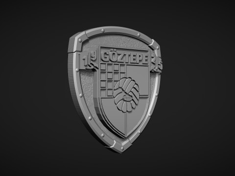 Goztepe Football Club Logo 3D-printmodel