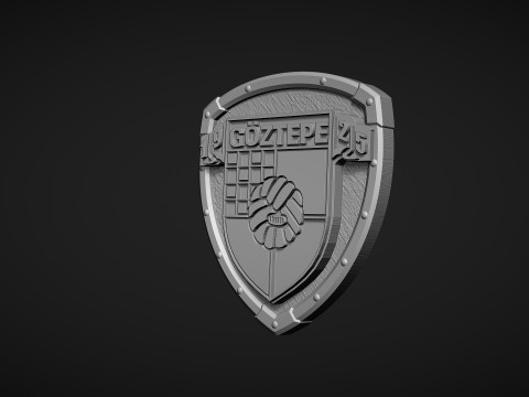 Goztepe Football Club Logo 3D-printmodel