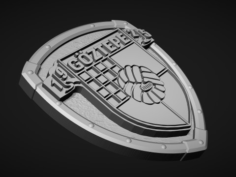 Goztepe Football Club Logo 3D-printmodel