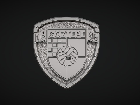 Goztepe Football Club Logo 3D-printmodel