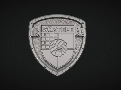 Goztepe Football Club Logo 3D Print Model