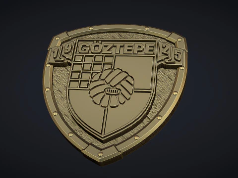 Goztepe Football Club Logo 3D Print Model