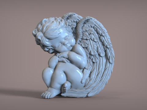 Sleeping Baby Angel 3D Принт Модель