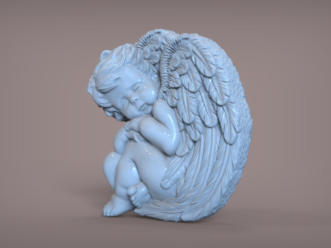 Sleeping Baby Angel 3D Принт Модель