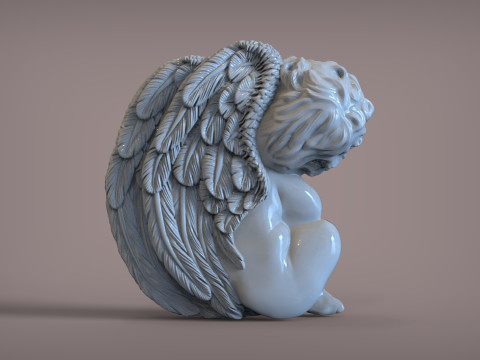 Sleeping Baby Angel 3D Принт Модель