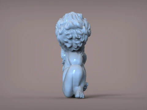 Sleeping Baby Angel 3D Print Model