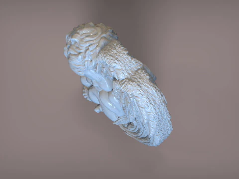 Sleeping Baby Angel 3D Print Model