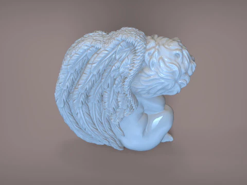 Sleeping Baby Angel 3D Print Model