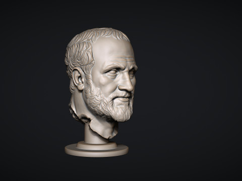 Roman Portrait Sculpture 3D-printmodel
