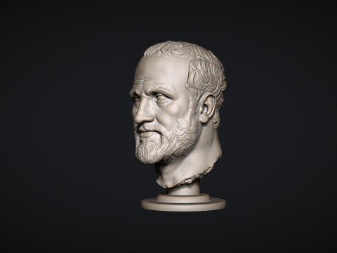 Roman Portrait Sculpture 3D-printmodel