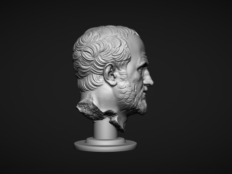 Roman Portrait Sculpture 3D-printmodel