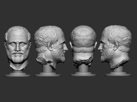 Roman Portrait Sculpture 3D-printmodel
