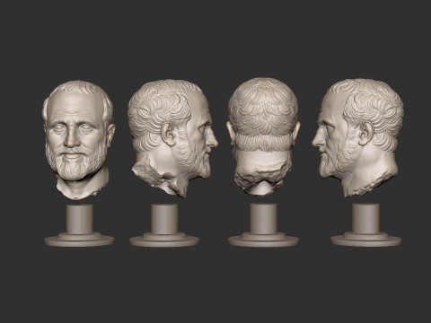 Roman Portrait Sculpture 3D-printmodel