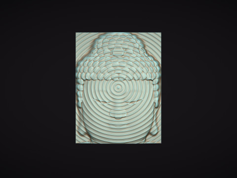 Buddha Head Wall Decor Modelo de Impressão 3D