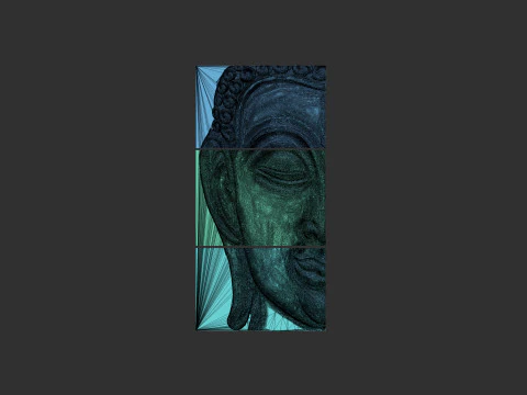 Buddha Head Wall Decor 3D Print Model