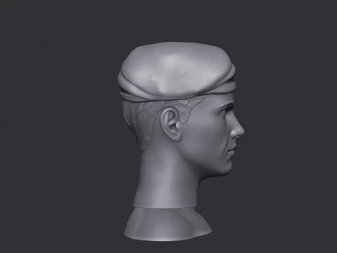Soldier head and statue 3D Print Model