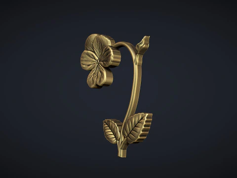 Violet Bas relief 3D Print Model