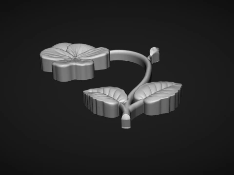 Violet Bas relief 3D Print Model