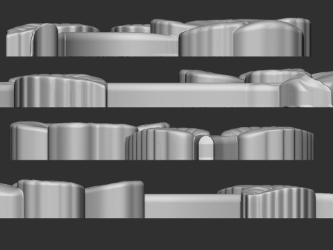 Violet Bas relief 3D-Druckmodell