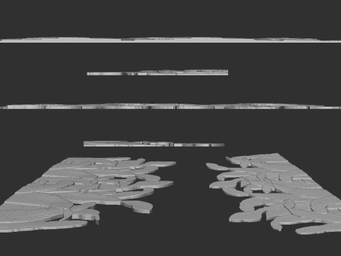 Banana Leaves Wall Decor 3D Print Model