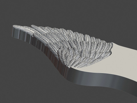 Angel wing headstone Modello di stampa 3D