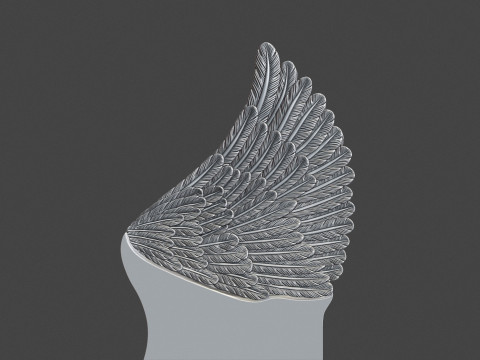 Angel wing headstone Modello di stampa 3D