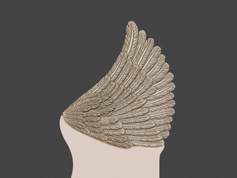 Angel wing headstone Modello di stampa 3D
