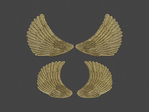 Angel Wings Modelo de Impressão 3D