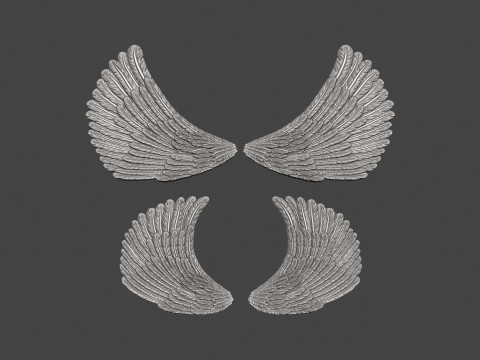 Angel Wings 3D 프린트 모델