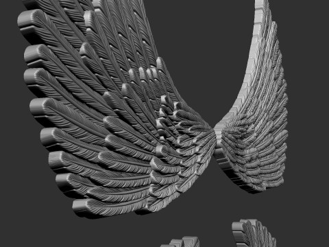 Angel Wings 3D 프린트 모델
