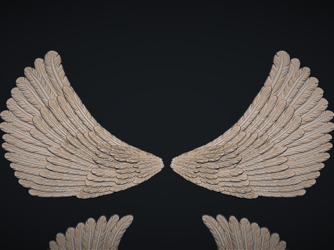 Angel Wings 3D 프린트 모델