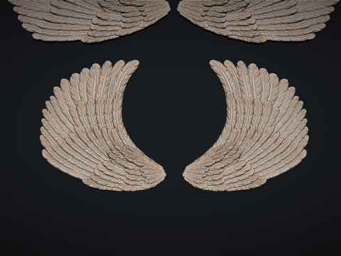 Angel Wings 3D 프린트 모델