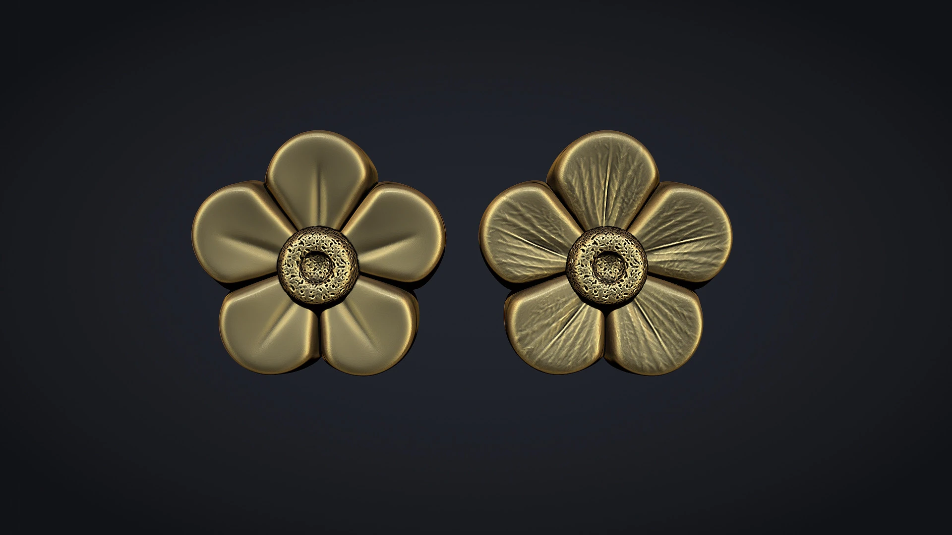 Buttercup Flower bas relief 3D Print Model .c4d .max .obj .3ds .fbx .stl .blend 