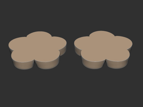Buttercup Flower bas relief 3Dプリントモデル