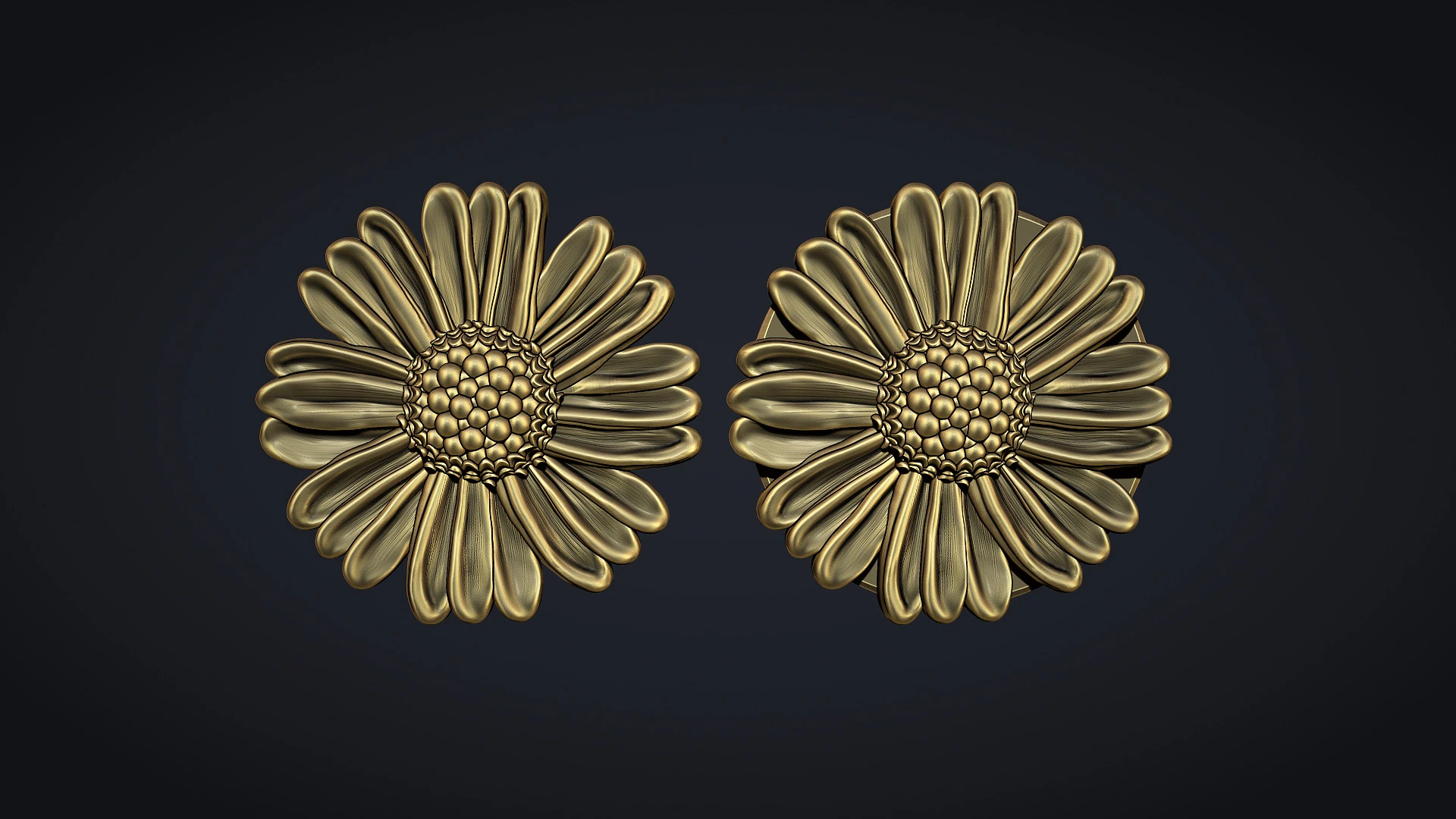 Cosmos Flower bas relief 3D Print Model .c4d .max .obj .3ds .fbx .stl .blend 