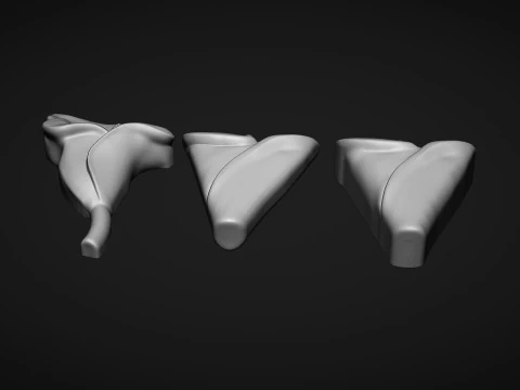 Arum Calla Lily Flower Bas Relief 3D Print Model