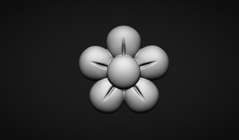Retro Flower Bas relief 3D Принт Модель .c4d .max .obj .3ds .fbx .stl .blend 