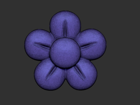 Retro Flower Bas relief 3D Принт Модель