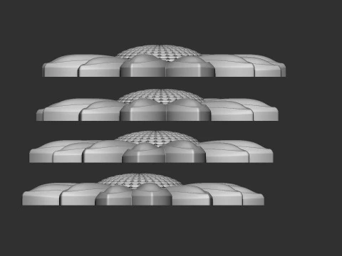 Daisy Garden Flower Bas Relief 3D Print Model