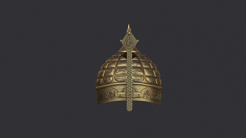 The helmet of Sultan Mehmet Fatih 3D Model .c4d .max .obj .3ds .fbx .stl .blend 