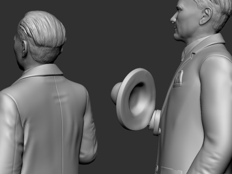 Gazi Mustafa Kemal Ataturk Statue 3D Принт Модель